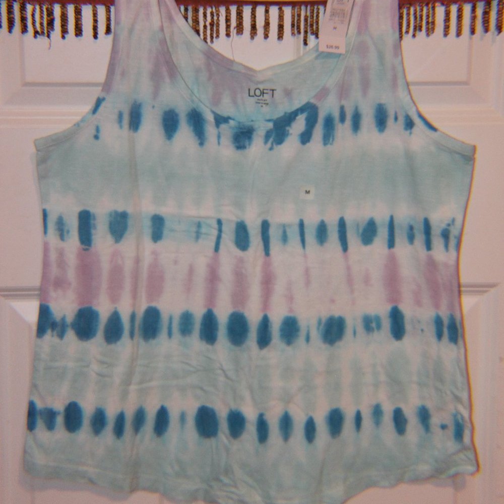 BRAND NEW Tie Dye Loft Tank Top Size M